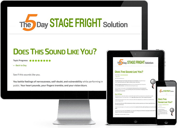 5-Day Stage Fright Solution